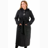 Женское демисезонное пальто полушерсть, размеры S-XL опт и розница-D222
