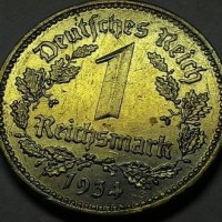 Германия 1 марка 1934 год СОСТОЯНИЕ!!! д172