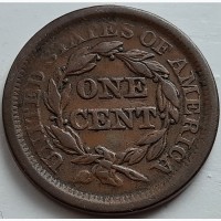 Сша 1 цент 1853 год в сохране!!!! не частая!!!! оригинал
