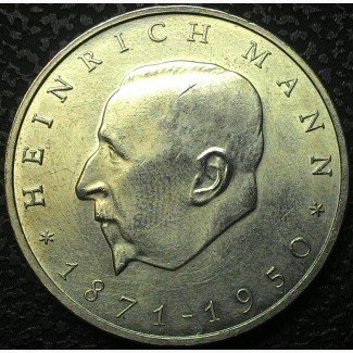 Германия 20 марок 1971 Генрих Манн