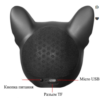 Фото 11. Аудио-колонка голова собаки в очках бульдог (Bluetooth) Портативная Bluetooth Колонка