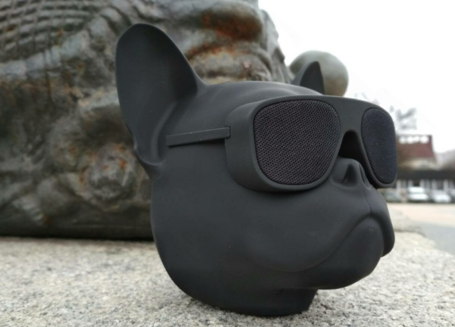 Фото 7. Аудио-колонка голова собаки в очках бульдог (Bluetooth) Портативная Bluetooth Колонка