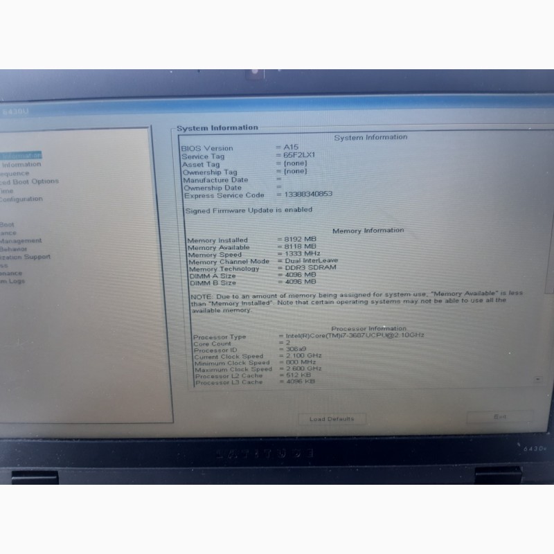 Фото 9. Ноутбук Dell Latitude 6430U / i7-3687U / RAM 8 Gb / SSD 128 Gb