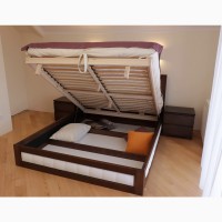 Букове ліжко Амелія з підйомним механізмом