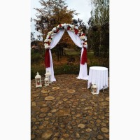 Прокат арки на свадьбу, прокат чехла на стул, прокат стоек на свадьбу в Киеве от 500 грн