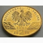Польша 2 злотых 2001 unc! отличное состояние!! редкая