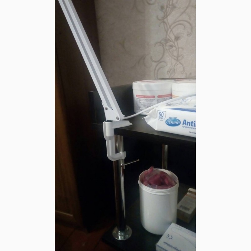 Фото 14. Настольная Лед лампа на струбцине для ресничек лампа на струбцине DELUX