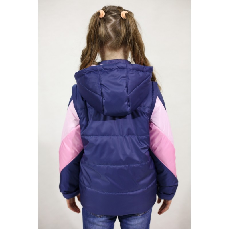 Фото 5. Демисезонные разноцветные куртки- жилетки для девочек 7 - 12 лет, цвета разные-S9944