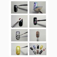 Набор кистей для дизайна ногтей - 15 шт