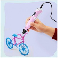 3D ручка MyRiwell RP-100B + Набір PLA пластику 16 кольорів в Подарунок