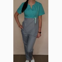 Женский медицинский костюм на завязках
