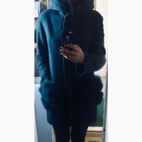 Пальто кардиган шубка чорнобурка