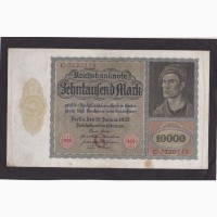 10 000 марок 1922г. (тип.1) G 3220275. Германия. (большой размер)