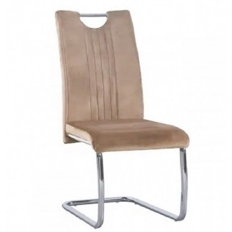 Велюровий стілець Аріана коричневий