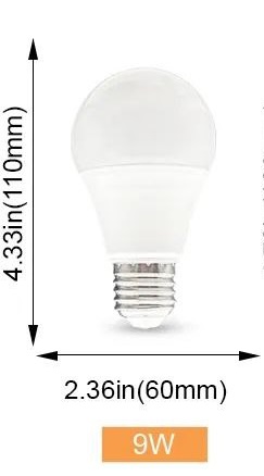 Фото 5. Лампа с датчиком движения Led E27 9 Вт (Холодный цвет 6500К)