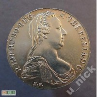 Австрия - Талер Марии Терезии 1780 оригинал