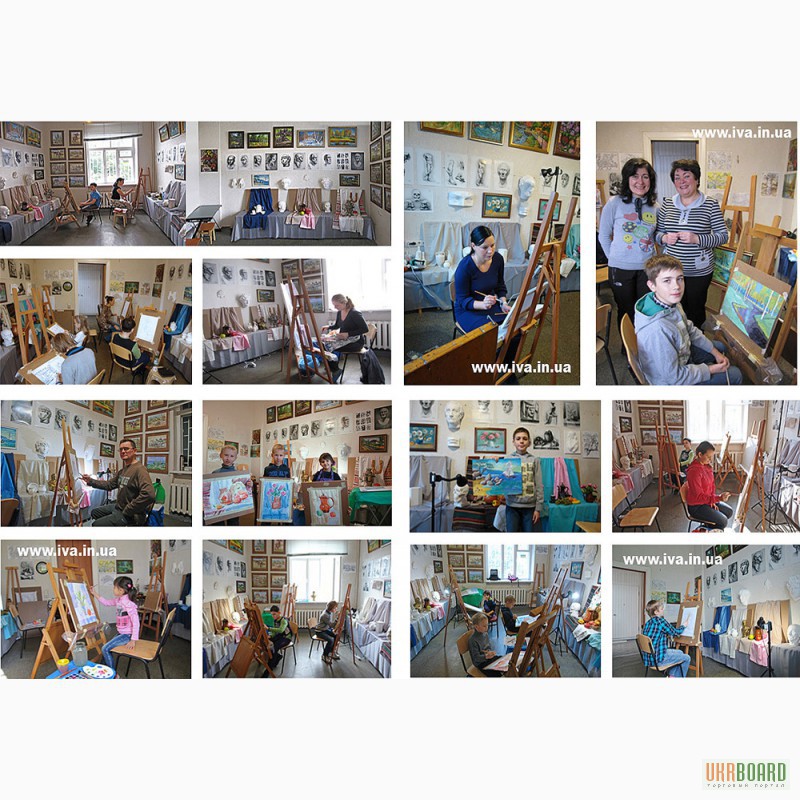 Обучение школьников живописи в Днепропетровске