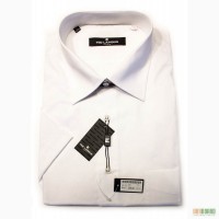 Белая мужская рубашка Ted Lapidus с коротким рукавом №502 XL