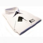 Белая мужская рубашка Ted Lapidus с коротким рукавом №502 XL