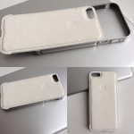 Алюминиевый бампер с кожаной крышкой на iPhone 5/5S