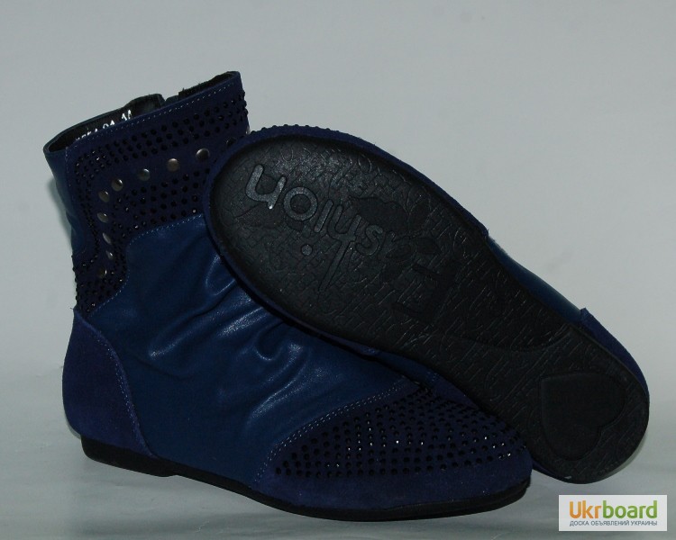 Фото 3. Демисезонные ботинки для девочек Шалунишка арт.5554 темно-синий