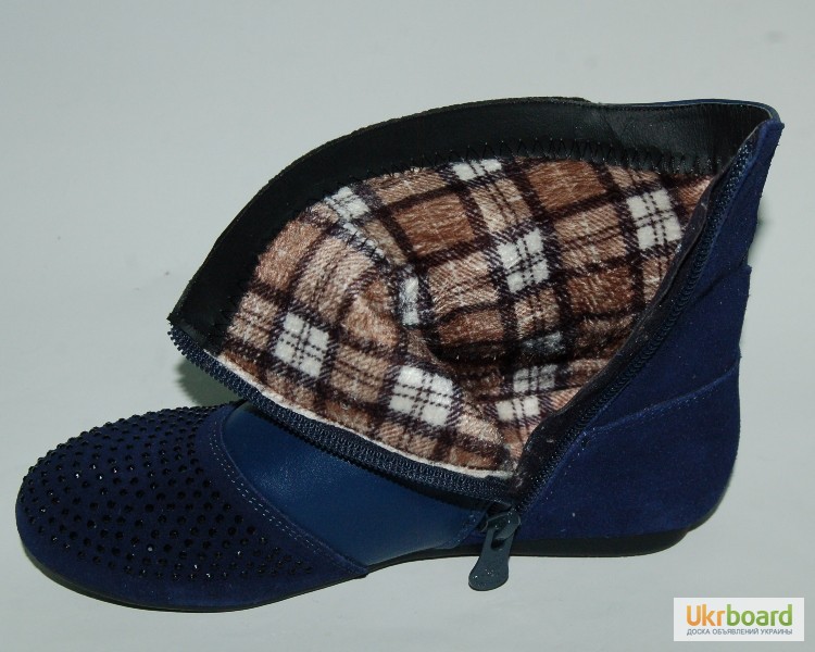 Фото 9. Демисезонные ботинки для девочек Шалунишка арт.5554 темно-синий