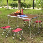 Столик для рыбалки, столик и стулья для пикника, туристический раскладной набор мебели