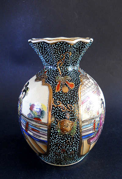 Фото 5. Винтажная Китайская ваза для цветов “Royal Satsuma” - Две гейши