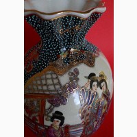 Винтажная Китайская ваза для цветов “Royal Satsuma” - Две гейши