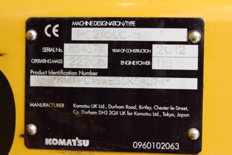 Фото 3. Гусеничный экскаватор Komatsu PC 210 LC
