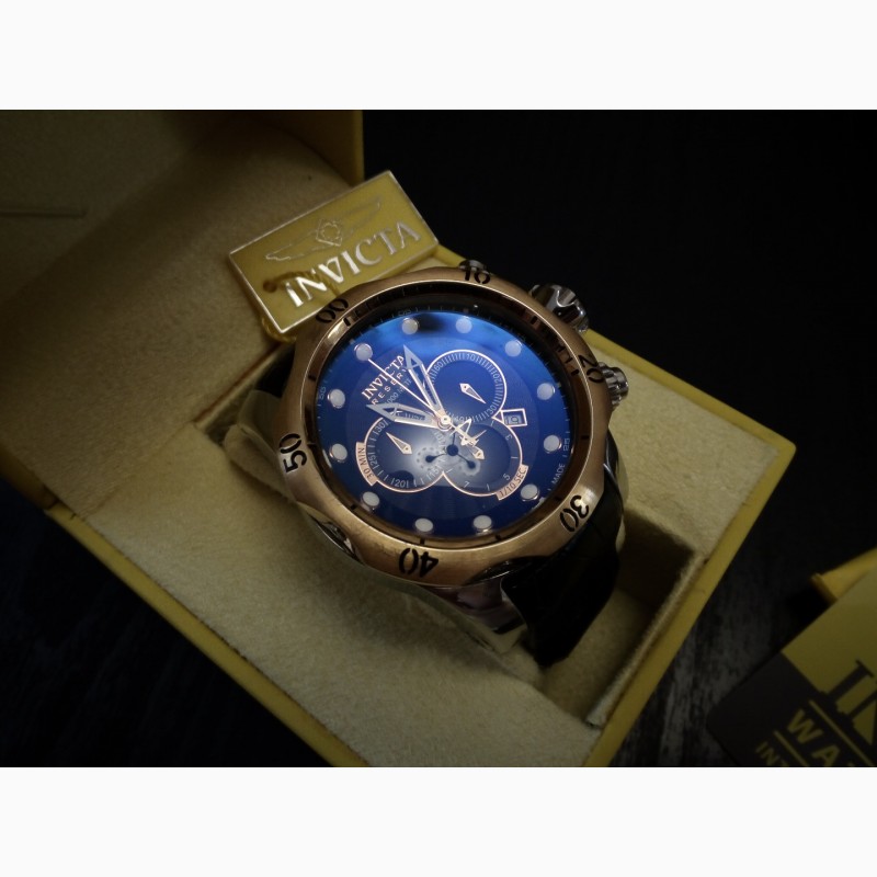 Фото 8. Швейцарский хронограф часы для дайвинга Invicta Venom 0360 Оригинал
