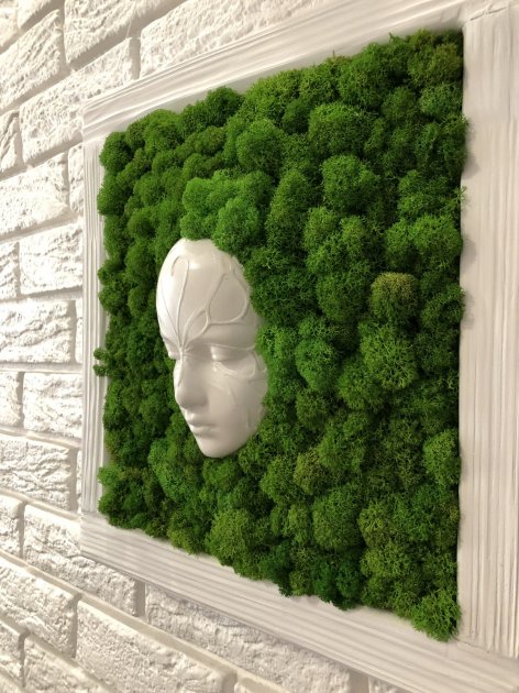 Картина со стабилизированым мхом Лесная нимфа 3D еффект MiNature Moss