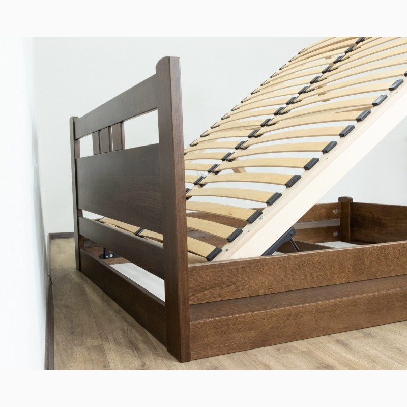 Фото 3. Двоспальне ліжко Геракл з низьким узніжжям з підйомним механізмом