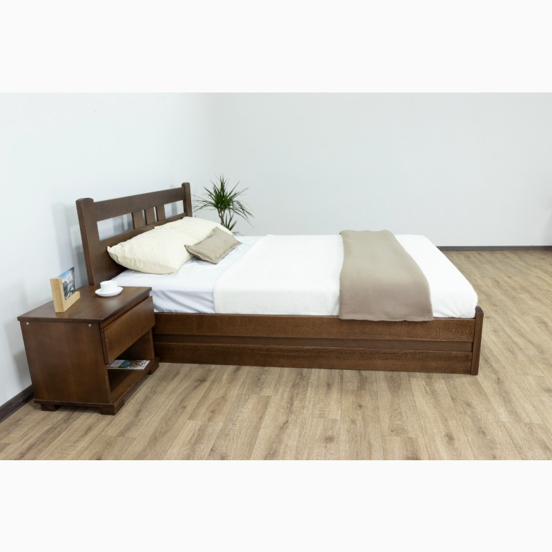 Фото 7. Двоспальне ліжко Геракл з низьким узніжжям з підйомним механізмом