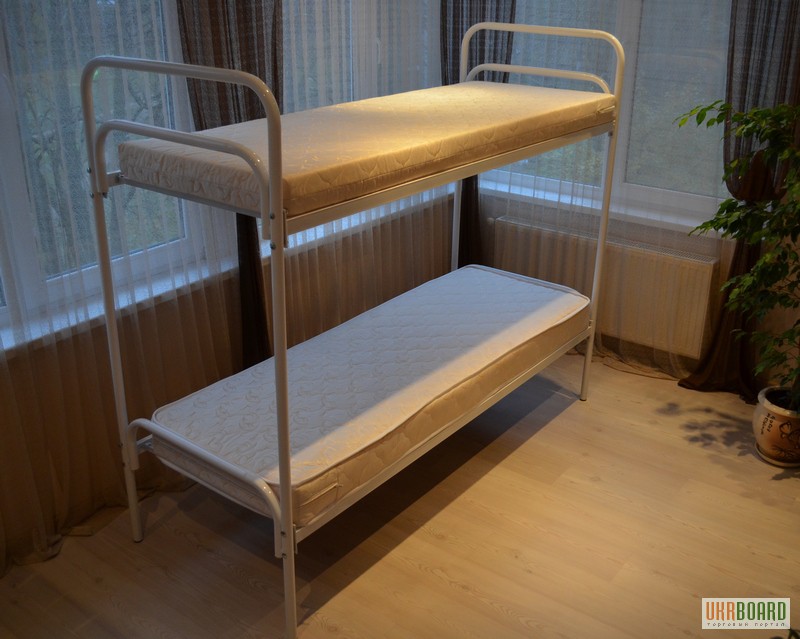 Фото 3. Кровати металлические двухъярусные для общежитий и хостелов