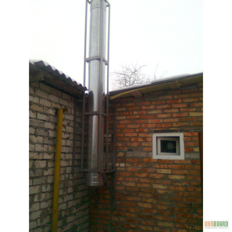Фото 2. Гильзование дымоходов и установка вент.труб в Черкассах
