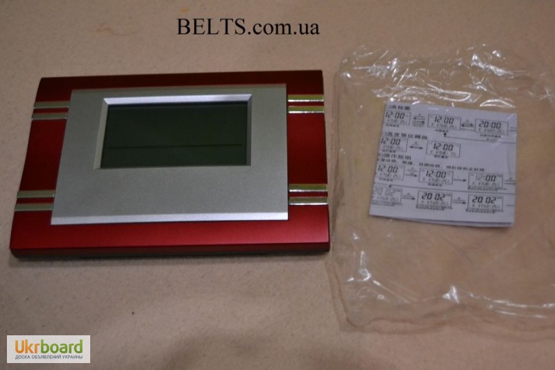 Фото 2. Стильные электронные часы с датчиком температуры КК-6869