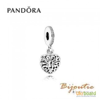 Оригинал PANDORA шарм замок-сердце 791876CZ