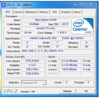 Процессоры 2 (два) ядра Intel Celeron Dual Core E3400 2.6GHz socket775