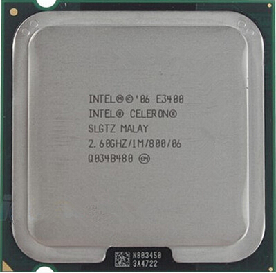 Фото 3. Процессоры 2 (два) ядра Intel Celeron Dual Core E3400 2.6GHz socket775
