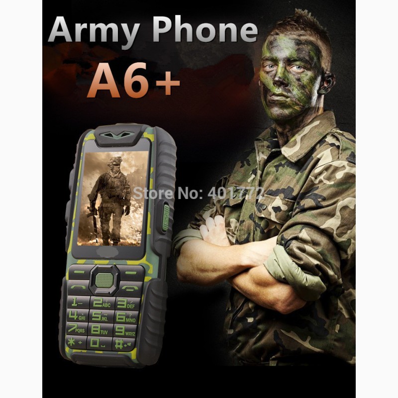 Фото 2. Противоударный Водонепроницаемый телефон Guophone A6. Батарея 9800mah 2-СИМ+ Фонарик