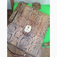 Продам сумку органайзер для документов (унисекс) ручной работы с кожи африканского питона