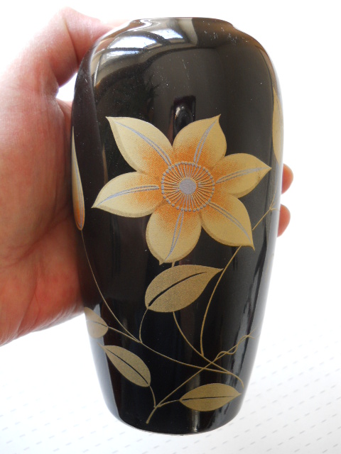 Японская кобальтовая миниатюрная ваза для цветов “Kutani