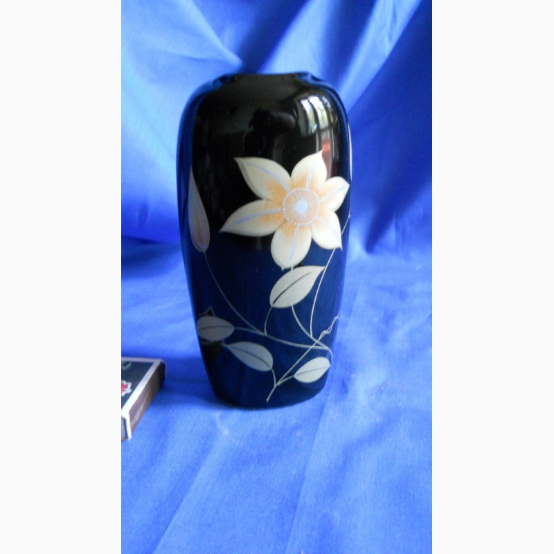 Фото 13. Японская кобальтовая миниатюрная ваза для цветов “Kutani