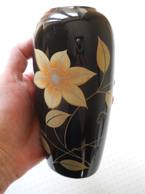 Фото 3. Японская кобальтовая миниатюрная ваза для цветов “Kutani