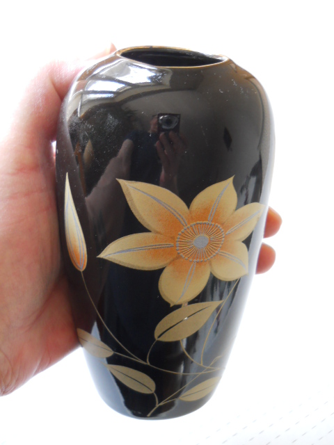 Фото 4. Японская кобальтовая миниатюрная ваза для цветов “Kutani