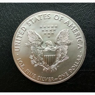 Продам серебряную монету:США 1 Доллар 2018 года.Серебро 999.9 пробы.1 унция серебра