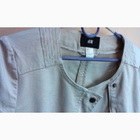 Джинсовая куртка (коттон) пиджак жакет косуха на замке и кнопках от HM 36/S/44