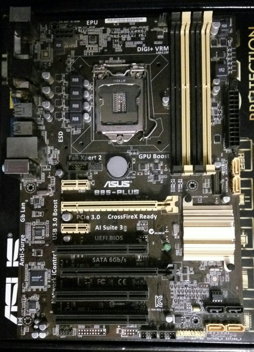 Asus B85-PLUS s1150, Intel B85, PCI-Ex16