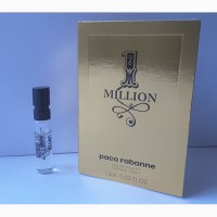 Пробник туалетной воды 1, 5 мл, paco rabanne 1 million, франция